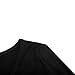 OThread & Co. Women's Long Sleeve T-Shirt Scoop Neck Basic Layer Stretchy Shirts (Large, Black)