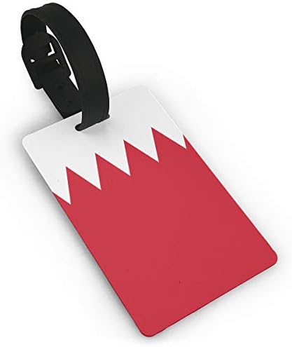 PhyShen Flag Bahrain PVC Luggage Tags LeatherWristband Suitcase Labels Travel Bag Accessories Delicate Printing
