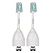 SoniShare Premium Standard Size Replacement Toothbrush Heads for Philips Sonicare e-Series HX7022, 2 pack, fit Sonicare Advance, CleanCare, Elite, Essence and Xtreme Philips Brush Handles