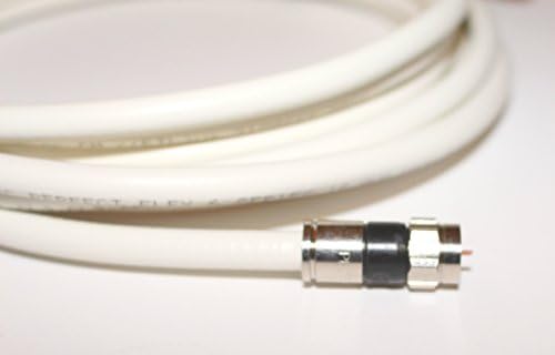 Digital Coaxial Cables 12ft (WHITE) with F-Male Connectors