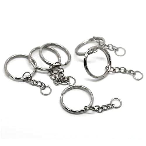 CKB LTD 30x Blank Keyrings Key Ring Craft Chain Rings Wholesale Craft CKB-19405