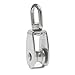 Saim 5Pcs Pulley Block Swivel M15 304 Stainless Steel Wire Rope Single-sheaved & Sheaves