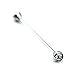 SandistoreMens Diamond Bayer Necktie Tie Clip Cravat Pin Round Collar Brooch (White)