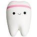 WATINC Kawaii random color 1 pcs Teeth Squishy Cream Scented Slow Rising Toy hop props Toy Cell Phone Charms Pendant Strap(teeth)