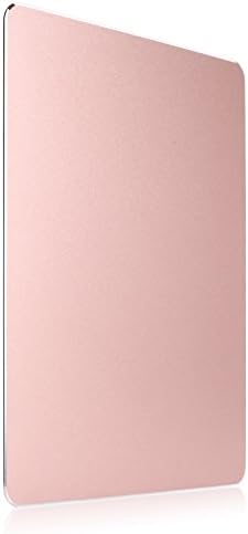 Aluminum Gaming Mouse Pad with Non-Slip Silicone Base Ultra Thin Aluminum Gaming Mouse Pad/ Mat Fast and Accurate Control for Game(220x180x3mm) (Rose Gold)