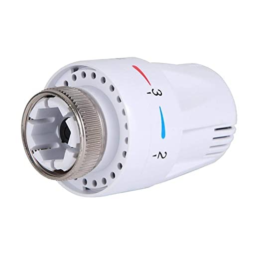 ANCLLO 2PCS Thermostatic Radiator Valve TRV Radiator Valves Replacement Head M30x1.5 Radiator Thermostat Valve Head for Home Office Bedroom