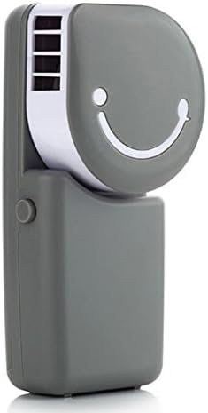 Shoguu Mini Cartoon Handheld Air Conditioner Fan Without Leaf Fan Creative USB Handheld Cryogenic Fan (Grey)