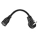 P-A000146N&nbsp;-&nbsp;6" Extension Cord with Flat Rotating Plug - Black primary