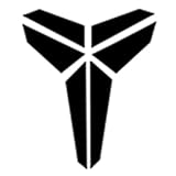 KOBE BRYANT LOGO WHITE VINYL DECAL STICKER