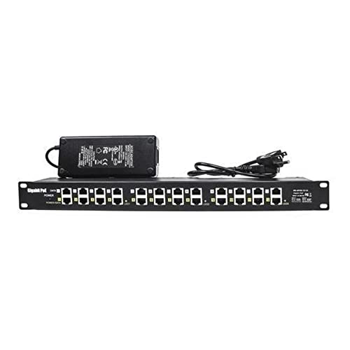 PoE Texas PoE Injector 12 Port Gigabit Passive Midspan Injector