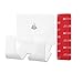 TXEsign Adhesive Wall Phone Holder Mount for Smartphones iPhone External Battery Wall Holder Mount (White)