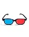 INSTEN Red-blue/Cyan Anaglyph Simple style 3D Glasses 3D movie gamethumb 1