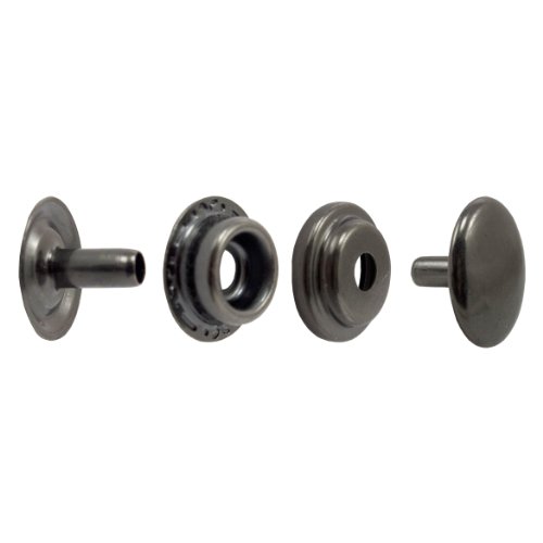 Springfield Leather Company Gunmetal Plate Line 20 Snaps 10 Pack