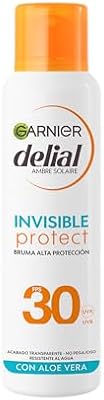 Garnier Delial Invisible Protect Sonnennebel für den Körper mit [Aloe Vera] | Hoher LSF 30 | Transparentes Finish | Nicht klebrig | Sehr wasserfest | 150 ml