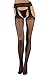 Suspender Tights Mock Stockings Garter Belt Pantyhose Veneziana Sexy Strip Black,medium