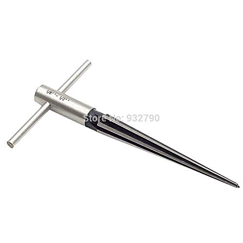 Meka-supplies - Sae Tapered Hand Reamer Deburrer Hole Repair 1/8-1/2 Inch 1:10 Engineers Metal Work Tapered Reamer Hand Held Reamer Hole Pipe