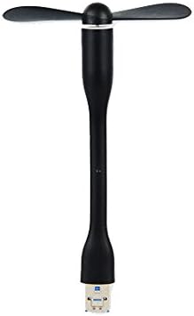 USB Mini Fan, Peralng Flexiable Mini USB Mobile Fan, Portable for iPhone/iPad, Android Phone, Laptop, (Black)