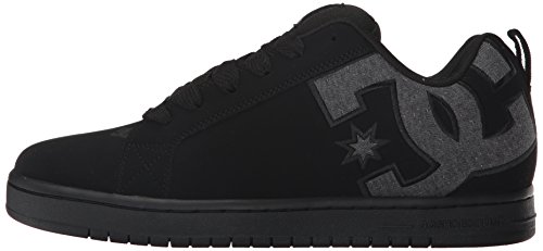 image for DC Men's Court Graffik SE Skate Shoe,Black Destroy Wash,8.5 D US, mens