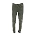 Kayden K - Men's Cut And Sew Rips Jean - Light Olive