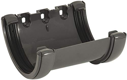 FloPlast RU1A Anthracite Half-Round Union Bracket 112mm