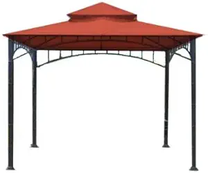 Garden Winds Replacement Canopy Top Cover for Madaga Gazebo - Riplock 350 - Terra Cotta
