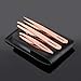 FAMILIFE 3-Piece Best 100% Stainless Steel Tweezers Set with Gift Box Travel Leather Case L08