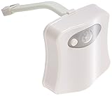 TopOne Motion Activated LED night lamp Color Changing Toilet Night Light Battery Powered Motion Sensor Toilet Lid Auto Night Light- 8 Colors