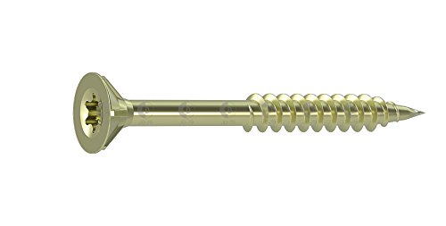 Dresselhaus JD-79 - Universalschraube mit Senkkopf und Fräsrippen, 6 x 160 mm, 100 Stück
