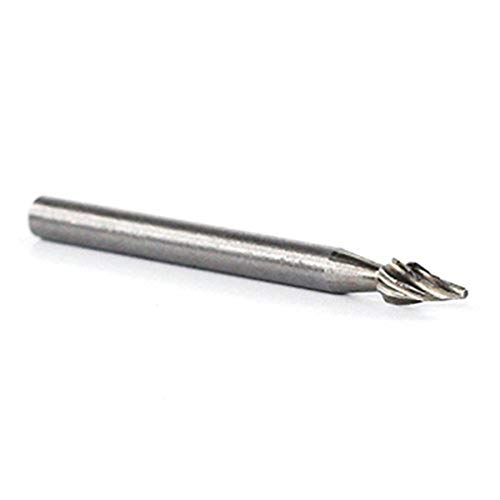 Miaomiaogo 6PCS HSS Rotary Multi Tool Burr Routing Router Bit Mill Cutter Attachment Compatible for Dremel