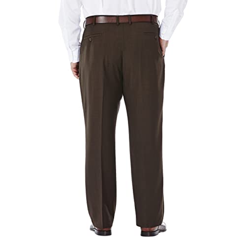 Pantaloni Haggar Uomo E-CLO REPREVE, Vestibilità Classica, Piatti Davanti, Anti-stiro, Blu, 34W X 32L - 2