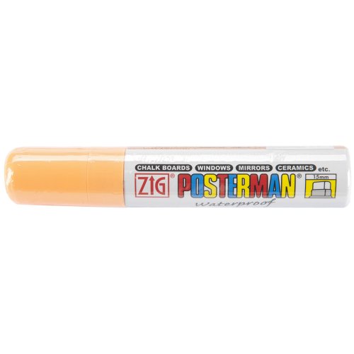 Zig 15mm Posterman Tip Marker, Fluorescent Orange