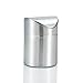Amteker Mini Countertop Trash Can, Brushed Stainless Steel Table Desk Trash, Swing Top Trash Bin 1.5 L / 0.40 Gal