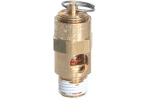 Midwest Control SRV25-270 ASME Soft Seat Safety Valve, 270 psi, -65 Degree F - 400 Degree F Temperature Range, 1/4"