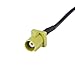 Eightwood Satellite Radio Antenna Adapter Cable 6 inches Fakra Curry Code K Male to SMB Female Right Angle Compatible with Sirius XM Car Vehicle Radio Stereo Receiver Tuner