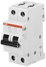 ABB S202U-K1 Miniature Circuit Breaker, 240 VAC, 1 A, 10 kA Interrupt, 2 Poles