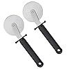 jojofuny 2 Stks Rvs Pizza Cutter Wiel Pizza Snijmachine Sharp Cutters Gebak Mes Pizza Roller Voor Pizza Taarten Wafels…