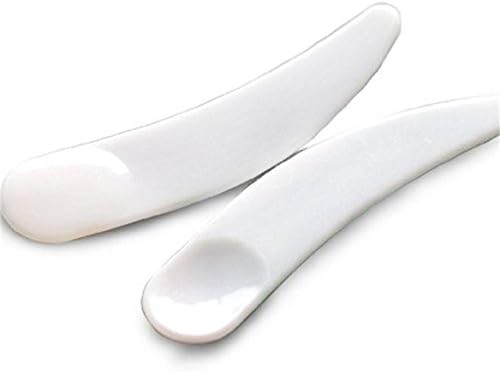 Mini Cosmetic Spatula Scoop Disposable White/cosmetic Mask Spatula/plastic Spoon