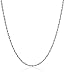 14k White Gold Solid Perfectina Chain Necklace (1.0mm), 18