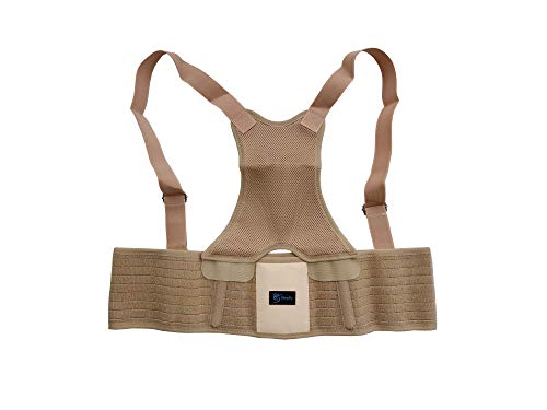 Maternity Belly Belt Support with Adjustable Shoulder Straps | for Extra Baby Weight During Pregnancy | for Relief of Hip Pelvic Lower Back, Lumbar Pain Postnatal, Postpartum Waist Slimming Wrap Band