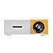 Mini Home Theater Projector,ASHATA Portable Stylish LED Projector with 1080P HD,HDMI Multimedia Player Video Projector with Clear Stereo Sound Effect (White Yellow)thumb 2
