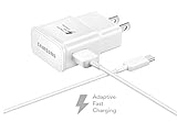 Samsung Galaxy Note 8 Adaptive Fast Charger Type C Cable Kit! [1 Wall Charger + 4 FT Type C USB Cable] Adaptive Fast Charging uses dual voltages for up to 50% faster charging! - Bulk Packaging