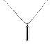 FENICAL Stainless Steel Pendant Necklace Cylinder Pendant Necklace Urn Memorial Pendant Necklace