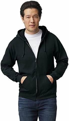 Gildan Men's Ribbed Cuffs Heavy Blend™ 8 Oz. Hoodie Black at