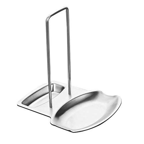JISETY Stainless Steel Pan Pot Rack Cover Lid Rest Stand Spoon Sponge Holder Shelf Kitchen Cooking Accessories Storage