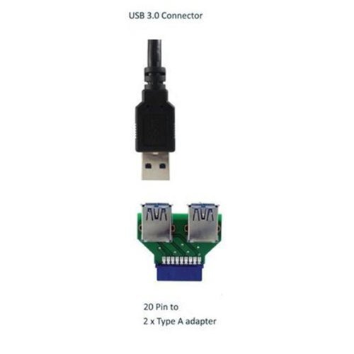 image for SEDNA - USB 3.0 20-Pin ICC to Dual Type-A Adapter (SE-USB3-2A-20P) ( 3