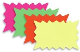 Ready Flow 6006-RNB Ultra Glo 5" x 7" Sign Cards - 100 / PK