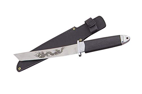 SZCO Dragon Tanto Knife 9.25 Inches - Camping Knife with Full Tang Carbon Steel…