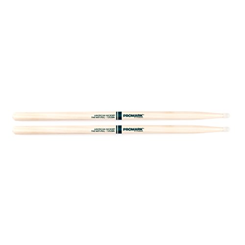 Promark TXR2BN American Hickory Natural Nylon Tip, Single Pair, Unlacquered