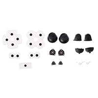 Yuuups 1 Set of L1 R1 L2 R2 Trigger Buttons+Springs+Joystick Thumb Sticks+Conductive Rubber+Screwdriver Compatible with PS4 Controller Dualshock 4