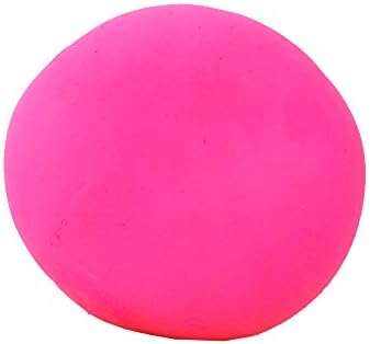 Squishy Stress Relief Balls [1 pack] – Pull and Stretch Bounce Ball. (Pink). Mold it, Squeeze it, Stretch it, Smoosh it] Great for kids and adults. Bouncy Squeezable and Soft. Fashion